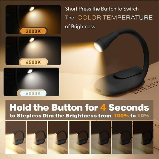 Portable Reading Lamp with Clip