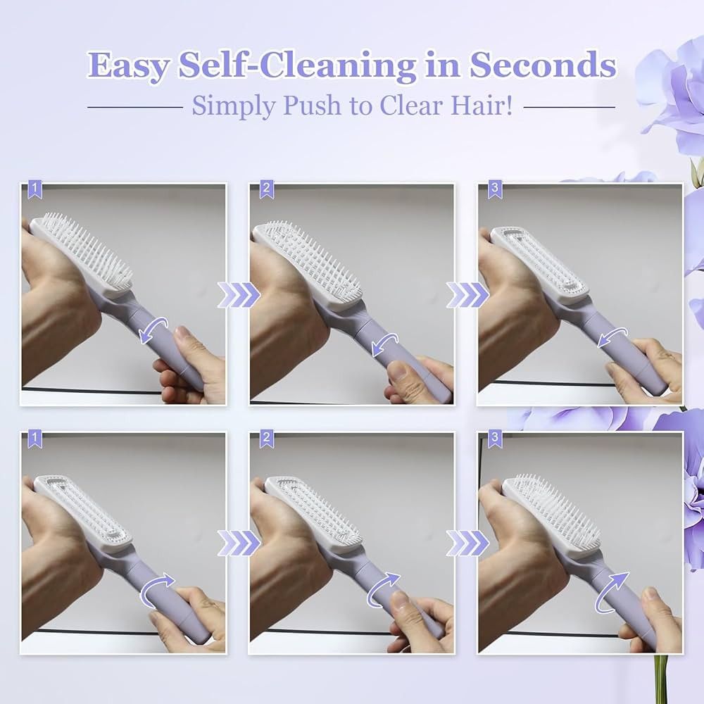 Self-Cleaning Hair Brush