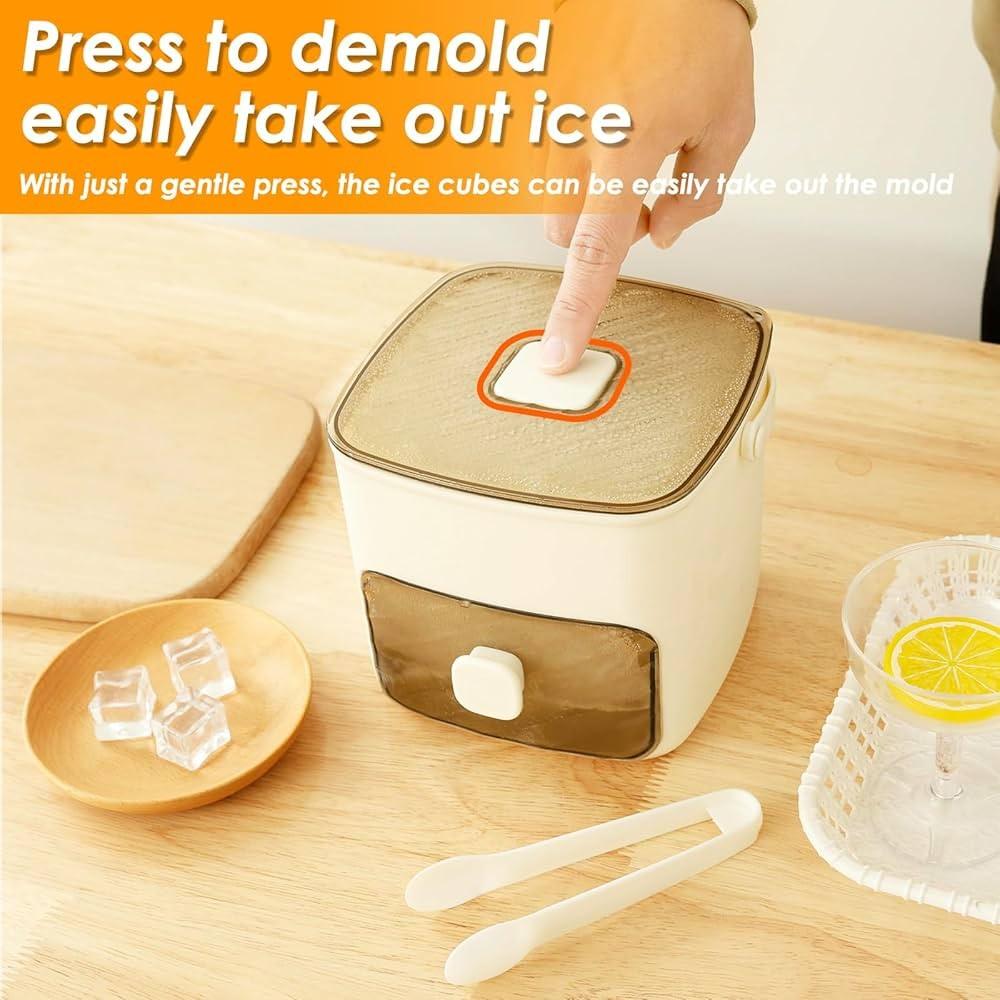 Ice Cube Box with Press Button