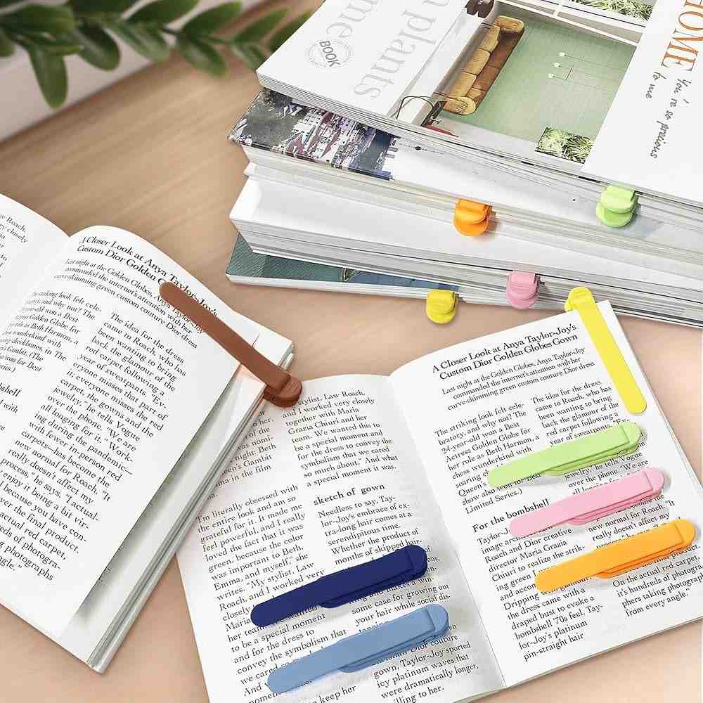 Colorful Clip Bookmarks (Set of 3)