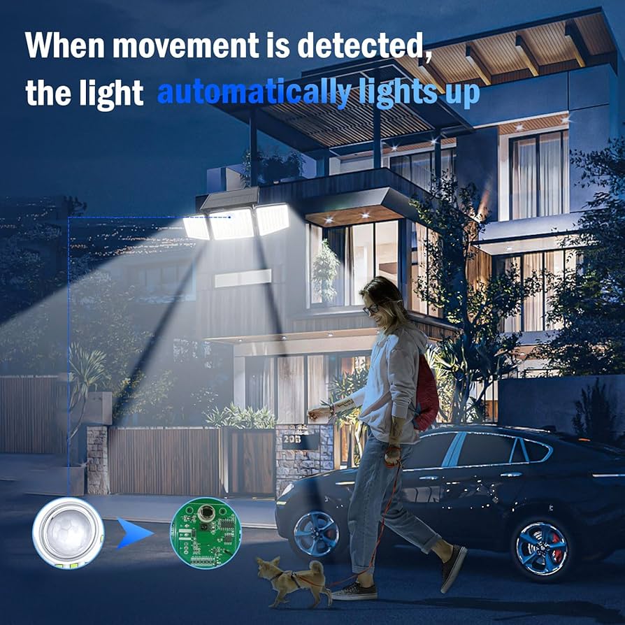 Solar Motion Sensor Security Light