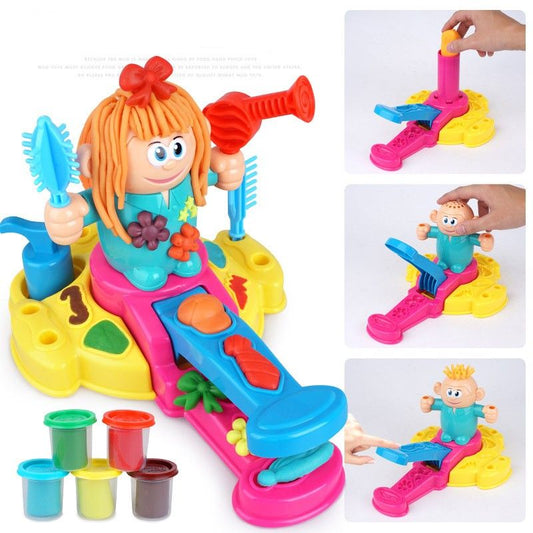 Funny Hair Salon Clay Play Set with Molds