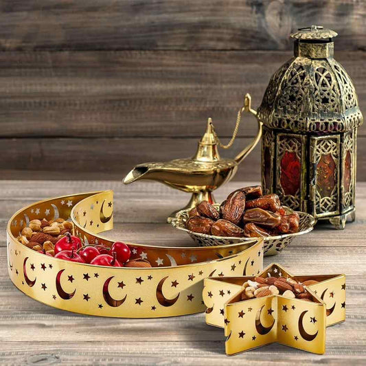Moon and Star Snack Tray – Ramadan Table Decor