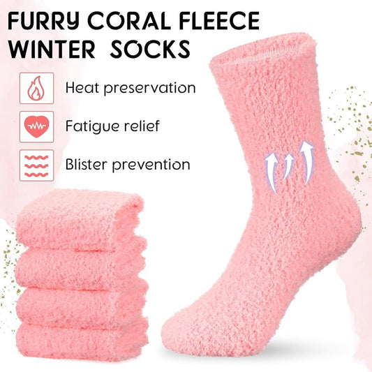 Cozy Fluffy Grip Socks (2 paires)