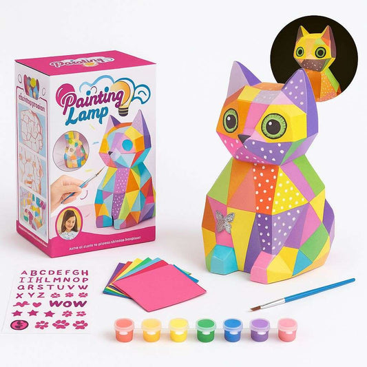 DIY Painting Cat Lamp