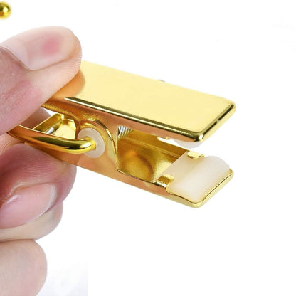 Set Of 6 Luxury Gold Hanging Clips – Space Saver for Home & Closet