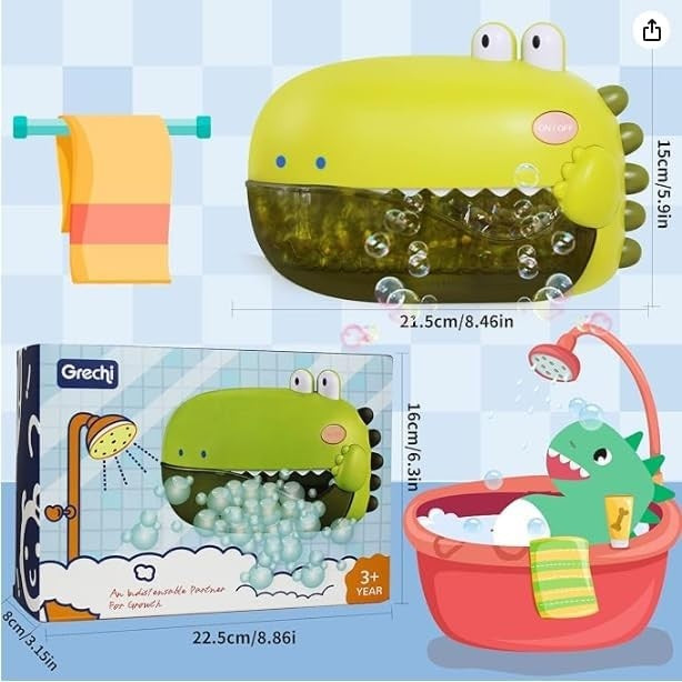 Dino Bubble Bath Machine