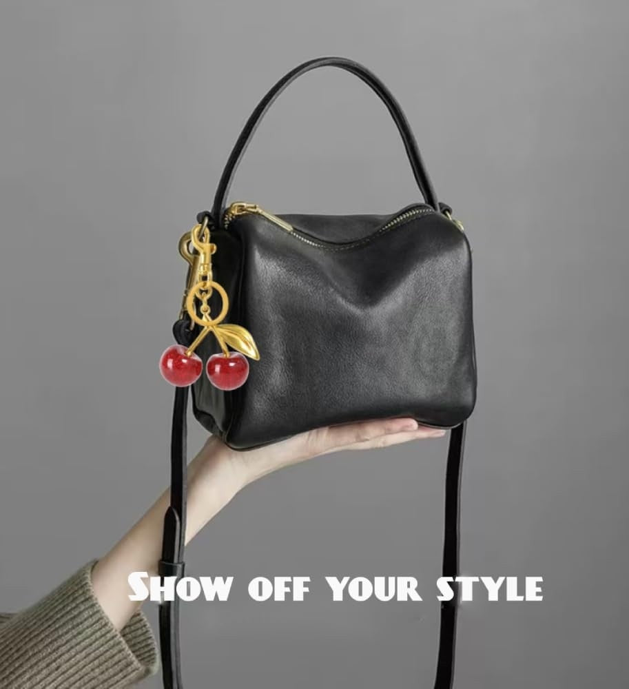 Cute Cherry Keychain – Stylish Bag & Key Accessory