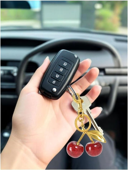 Cute Cherry Keychain – Stylish Bag & Key Accessory
