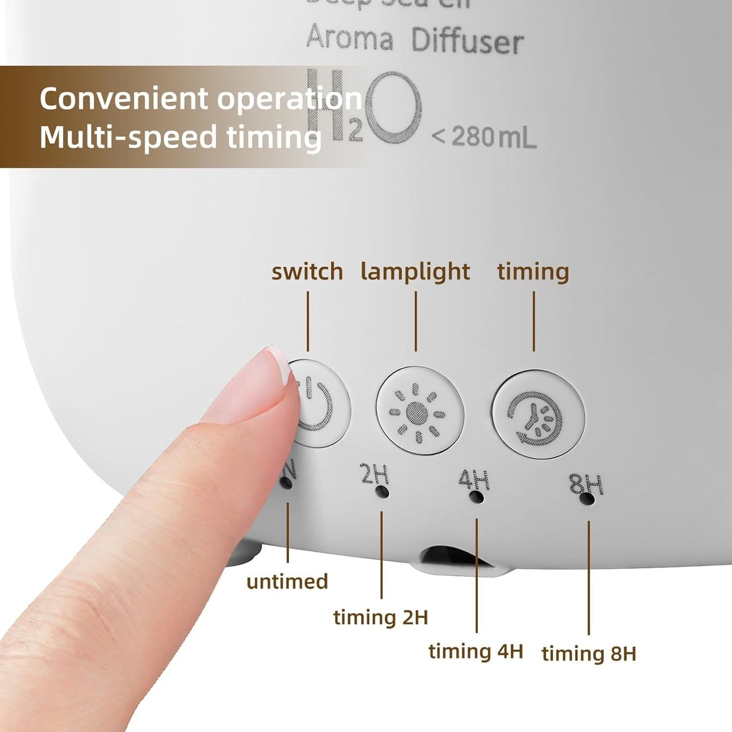 Jellyfish Aroma Diffuser & Humidifier with LED Light