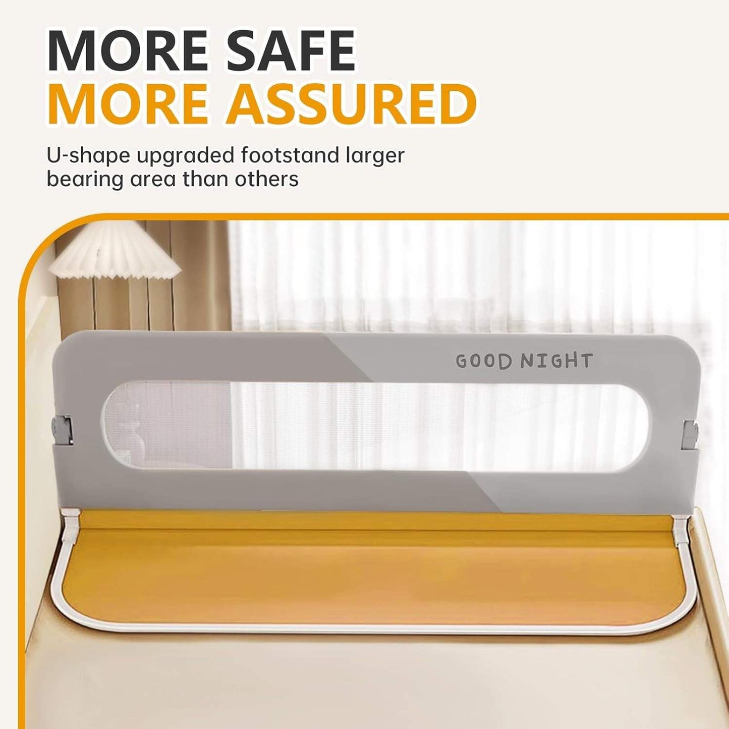 Adjustable Baby Bed Safety Rail