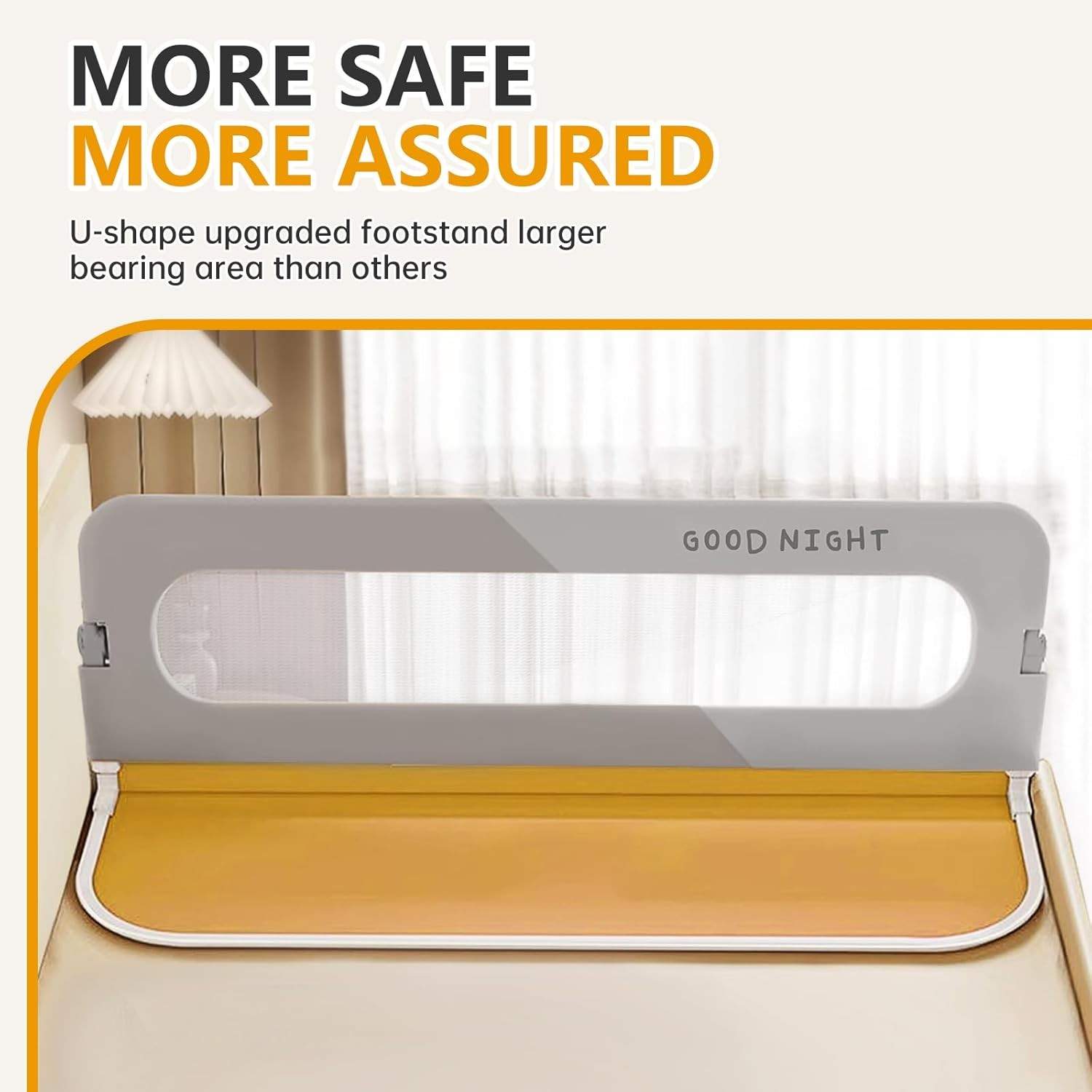 Adjustable Baby Bed Safety Rail (Length 180cm)