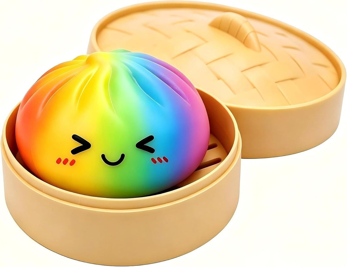 Set of 2 Cute Surprised Dumpling Squishy Toy(2 pcs)