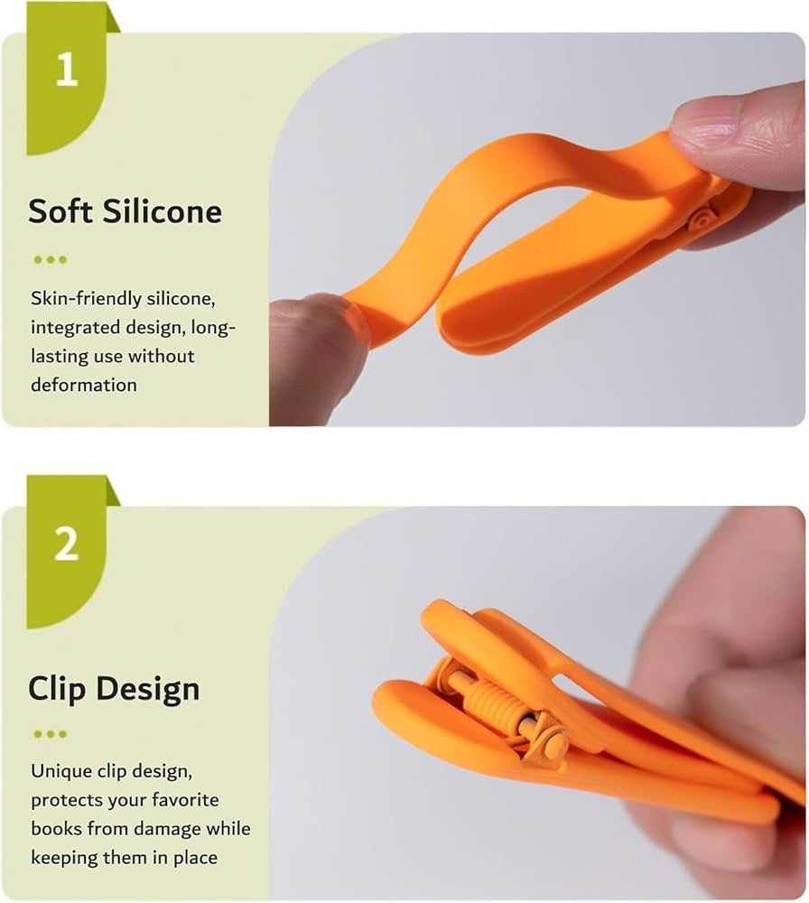 Colorful Clip Bookmarks (Set of 3)