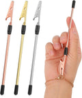 Set of 2 Stainless Steel Clip Pen & Card Holder – Self-Wearing Bracelet Tool (2 pcs)
