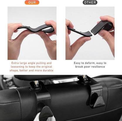 Set of 4 Car Seat Back Hooks