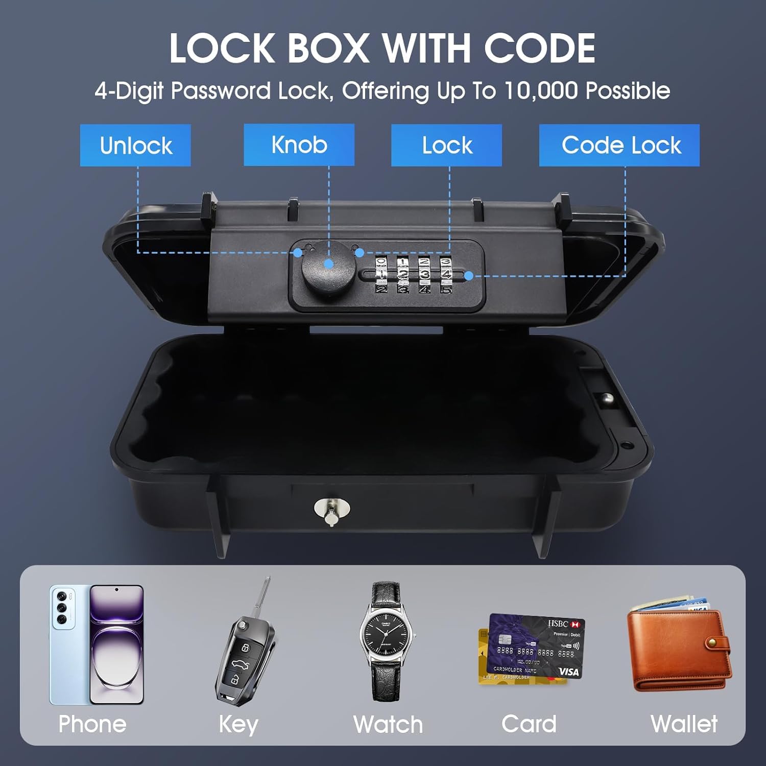 Portable Beach Safe Box