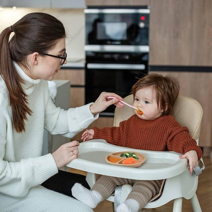 Silicone Baby Feeding Plate with Spoon & Fork