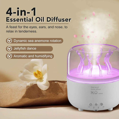 Jellyfish Aroma Diffuser & Humidifier with LED Light