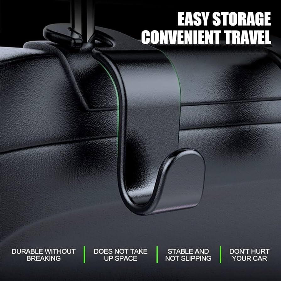 Set Of 4 Car Seat Back Hooks (4 PCS)