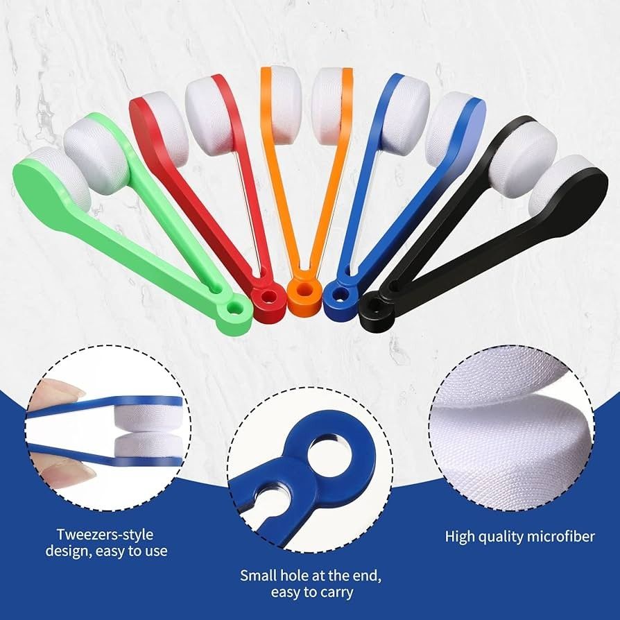 Set Of 2 Mini Glasses Cleaners (2 PCS) HIGH QUALITY