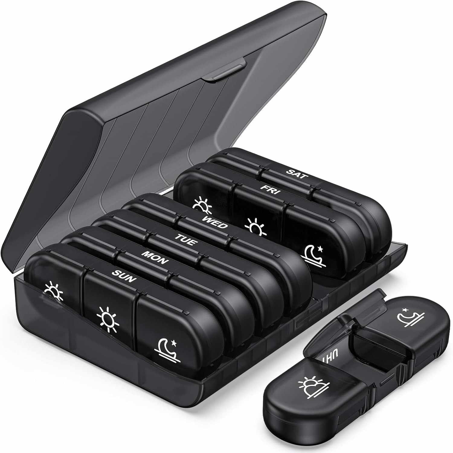 Weekly (7 days) Pill Organizer – 3 Times a Day (Morning / Noon / Night)