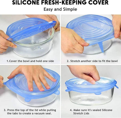 Reusable Silicone Stretch Lids
