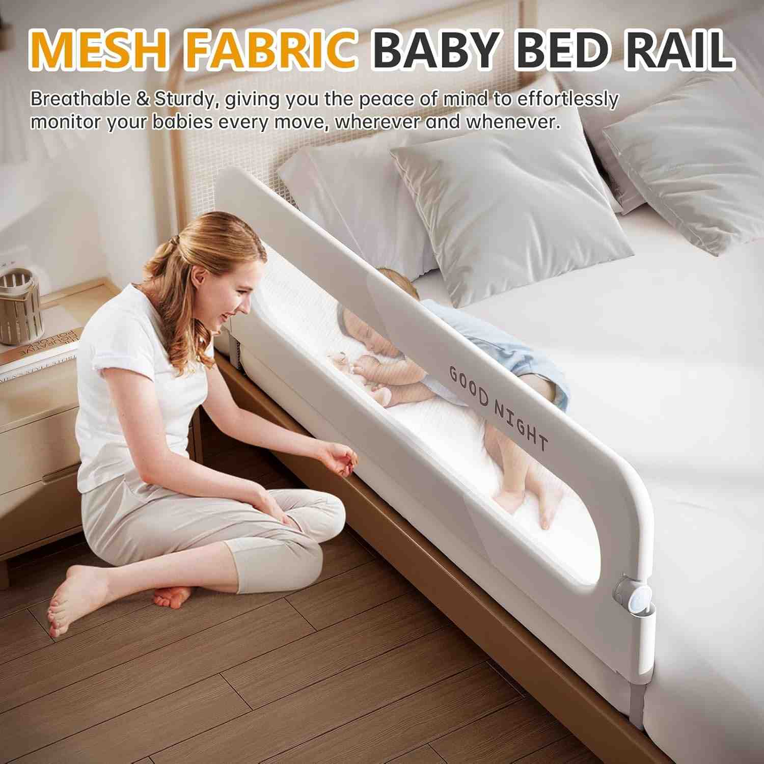 Adjustable Baby Bed Safety Rail (Length 180cm)