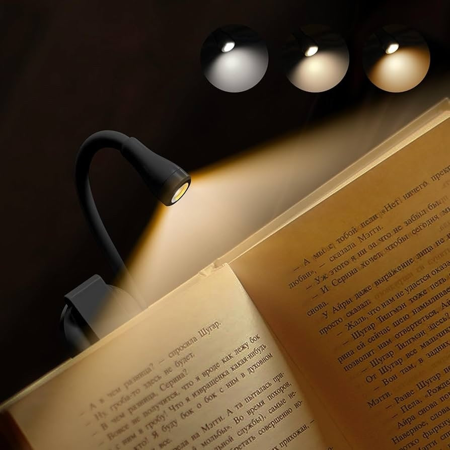 Portable Reading Lamp with Clip
