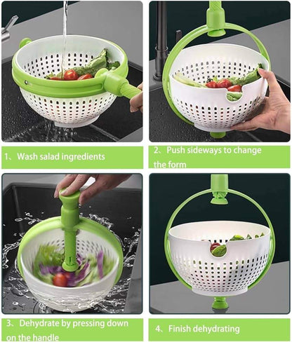 Manual Salad Spinner with Handle