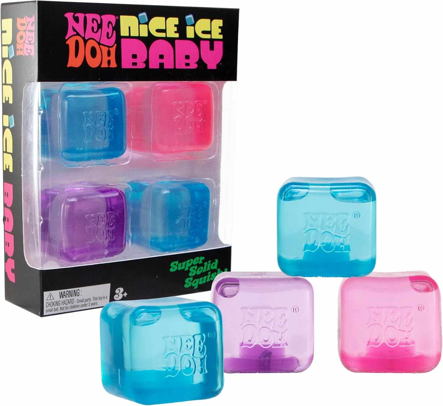 NeeDoh® Nice Ice Baby - Mini Ice Cube 4 pcs
