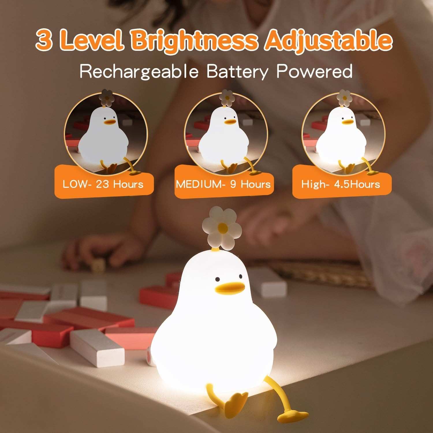 Cute Touch Sensor (Duck&Panda&Rabbit) LED Night Light