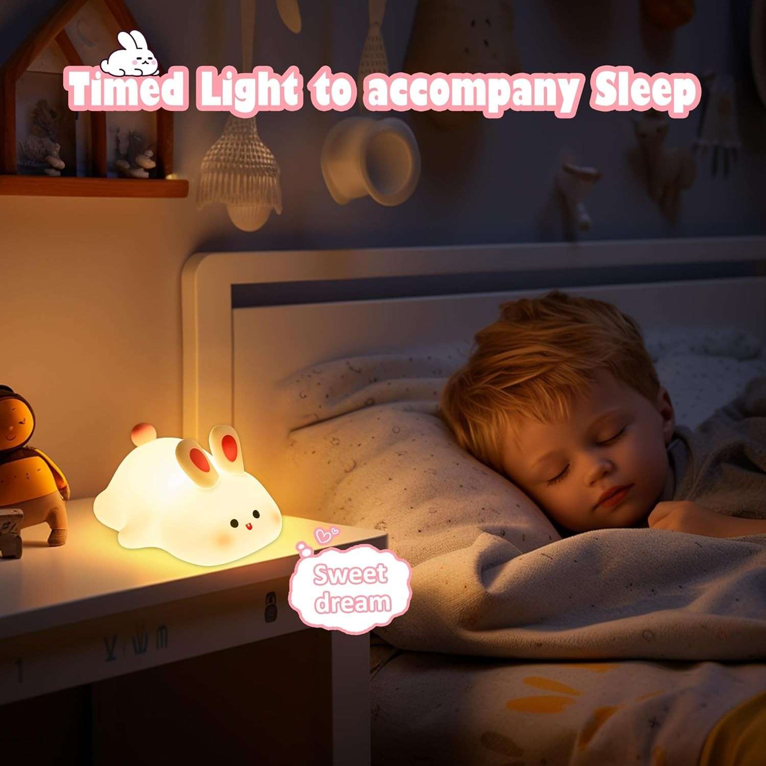 Cute Touch Sensor (Duck&Panda&Rabbit) LED Night Light