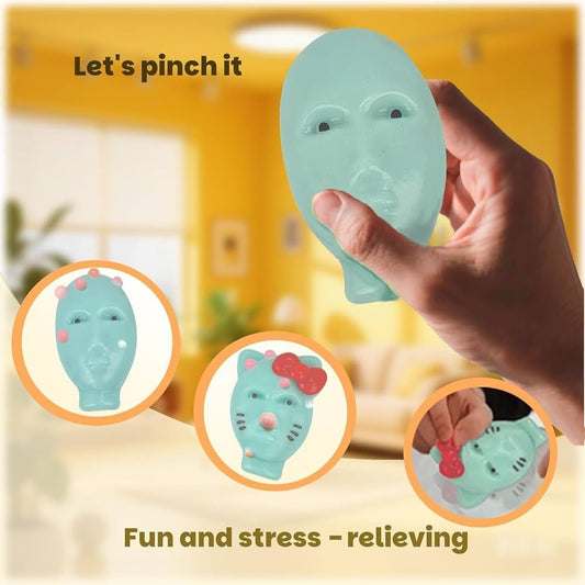 Set Of 2 Stress Relief Toys – Fun Squishy Face