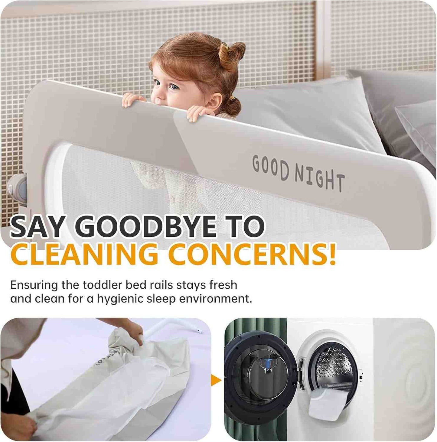 Adjustable Baby Bed Safety Rail