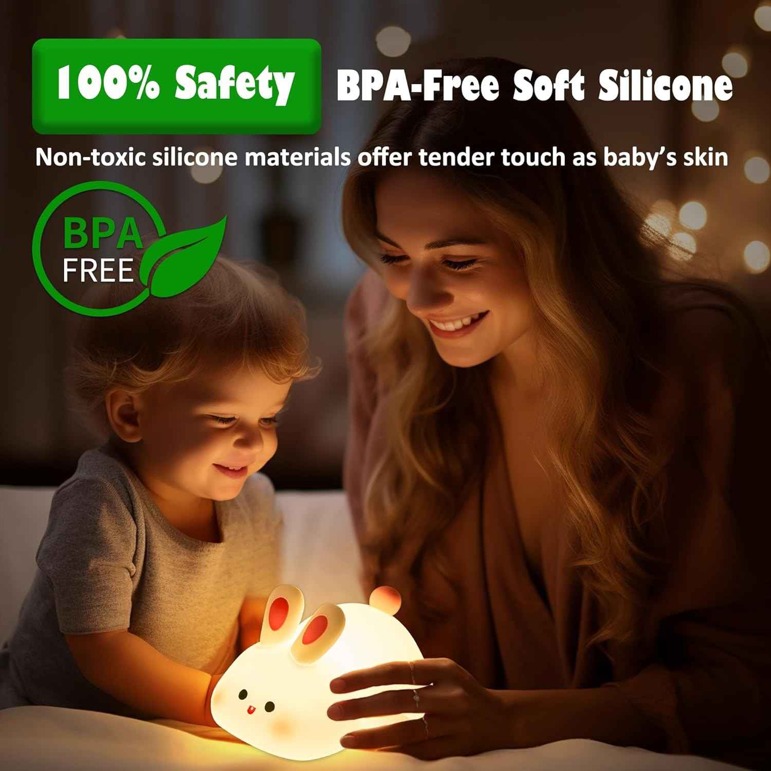 Cute Touch Sensor (Duck&Panda&Rabbit) LED Night Light