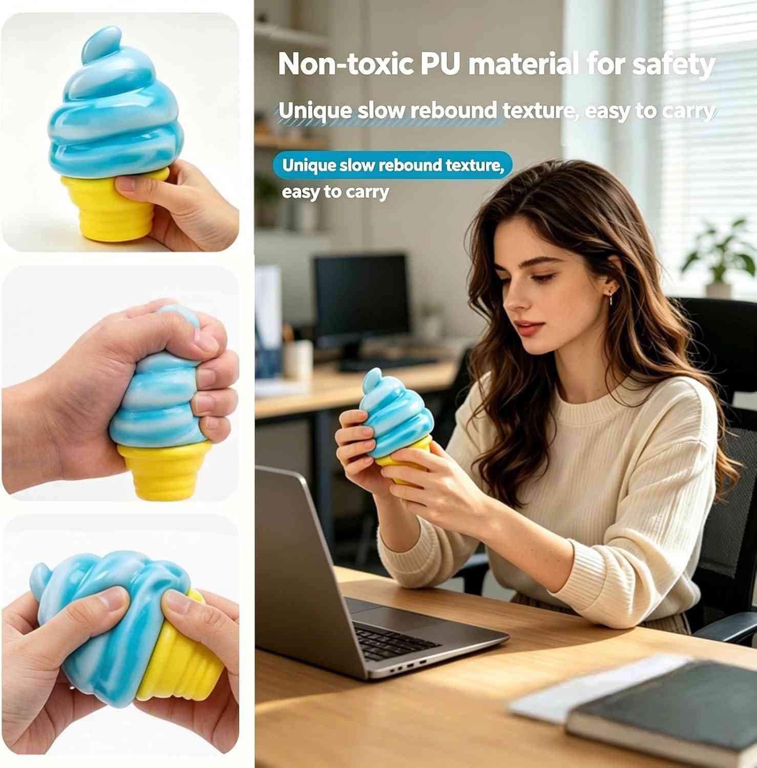 NeeDoh® Nice Cream Cone Squishy