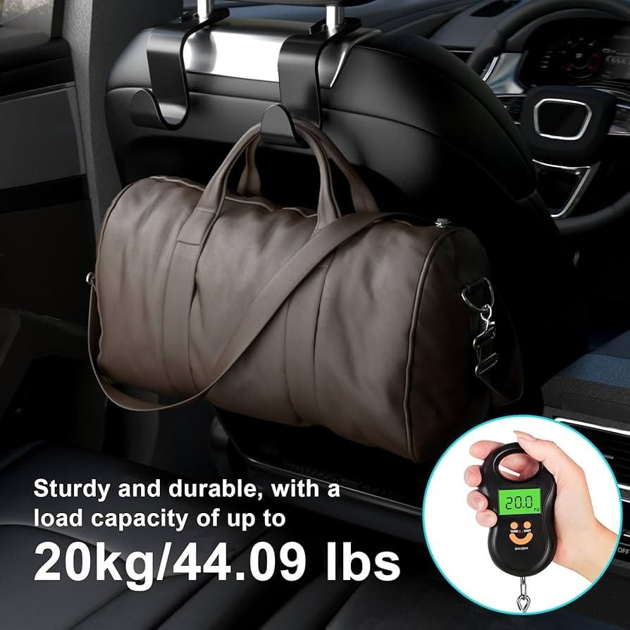 Set of 4 Car Seat Back Hooks