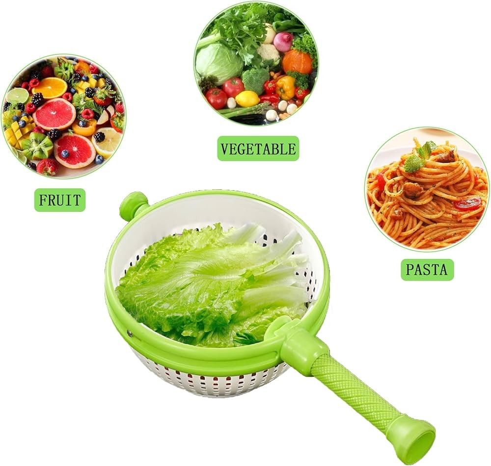 Manual Salad Spinner with Handle
