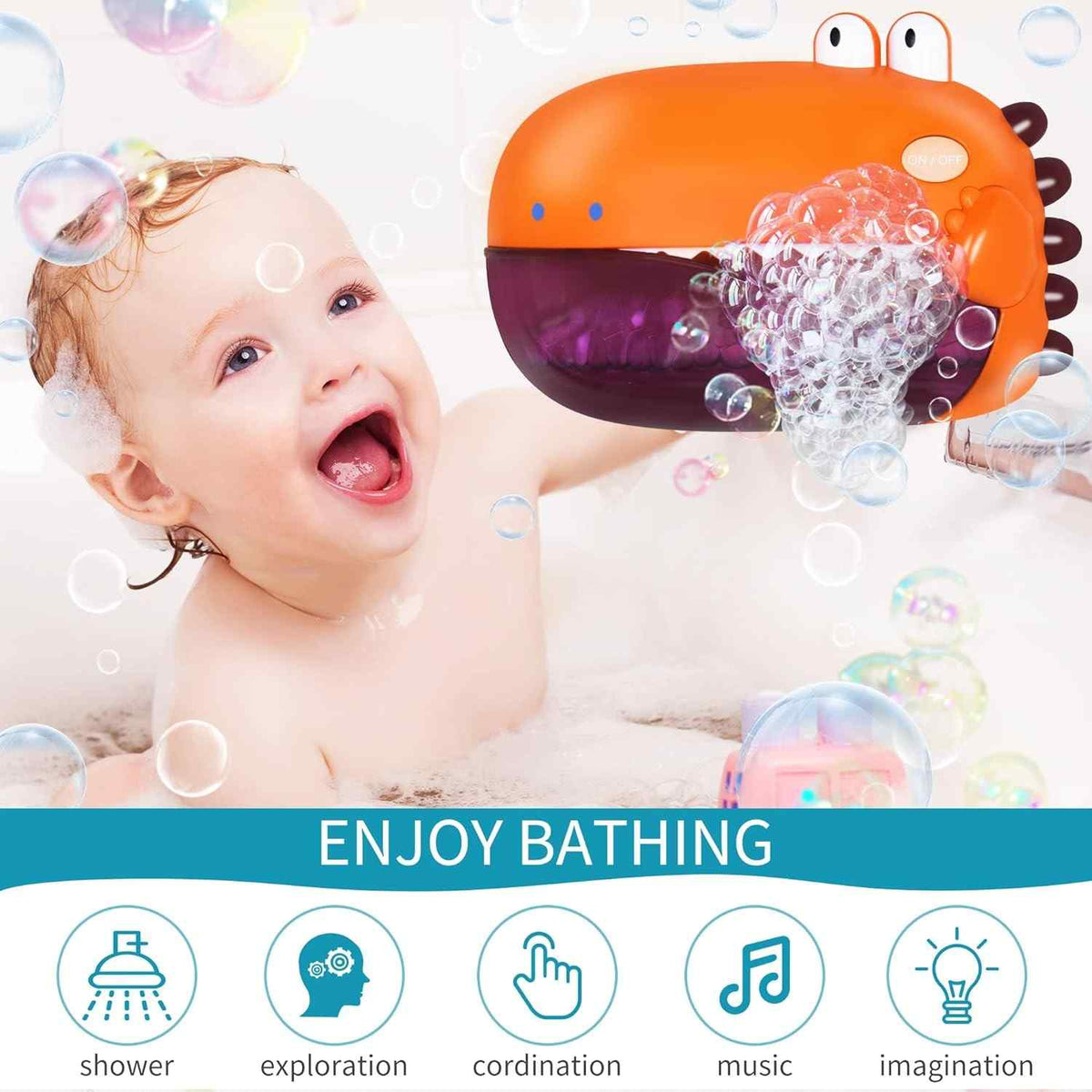 Dino Bubble Bath Machine