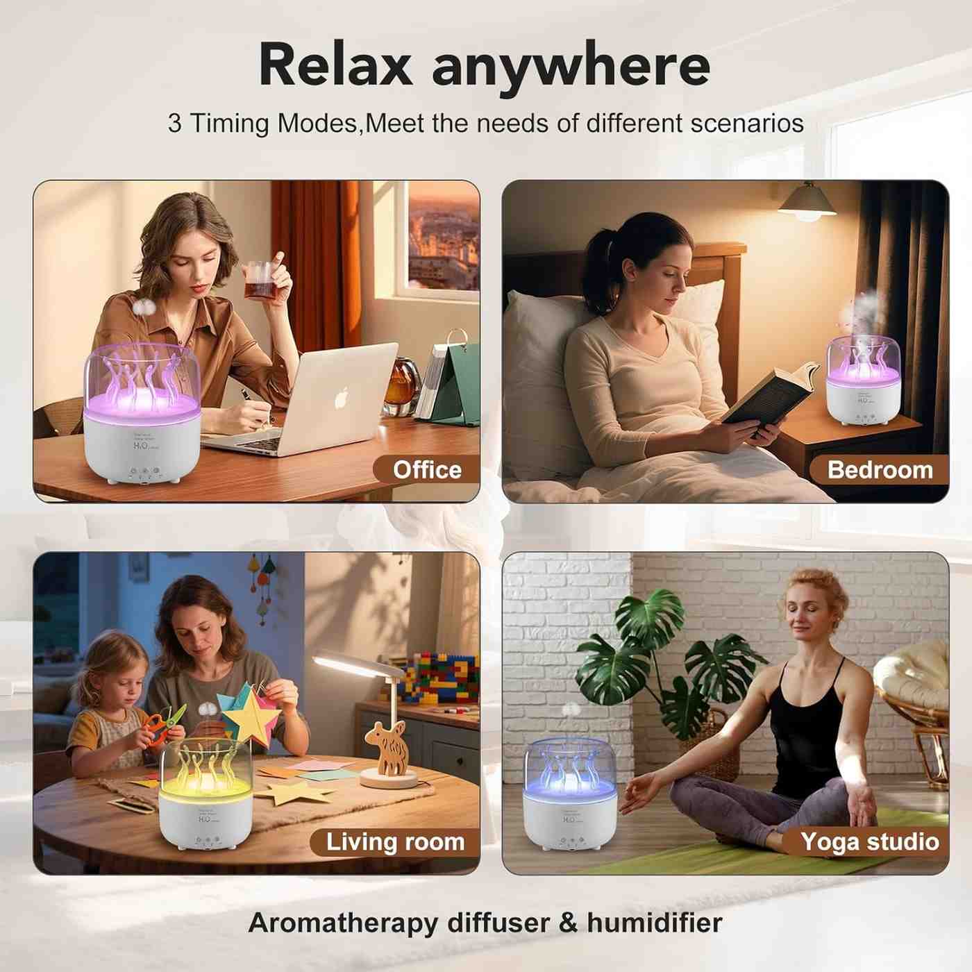 Jellyfish Aroma Diffuser & Humidifier with LED Light