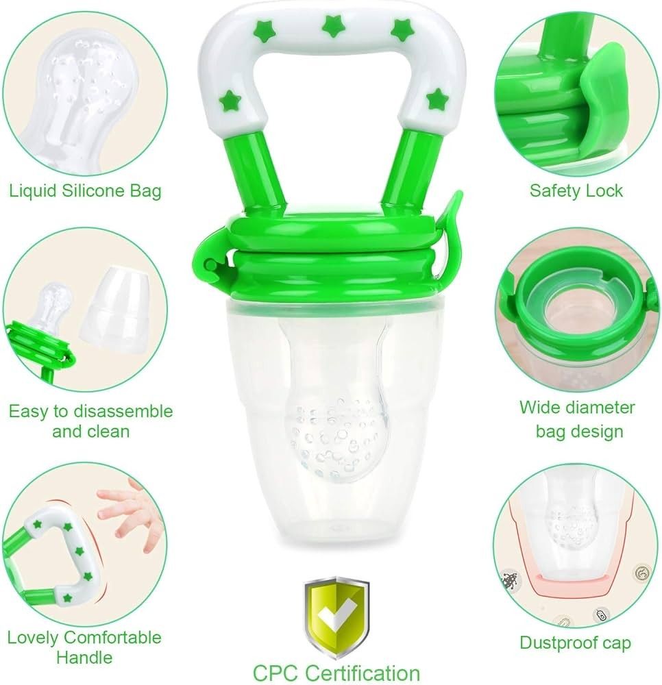 Set Of 3 Baby Fruit Food Feeders