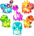 6 pcs LED Dinosaur Bath Toy Set
