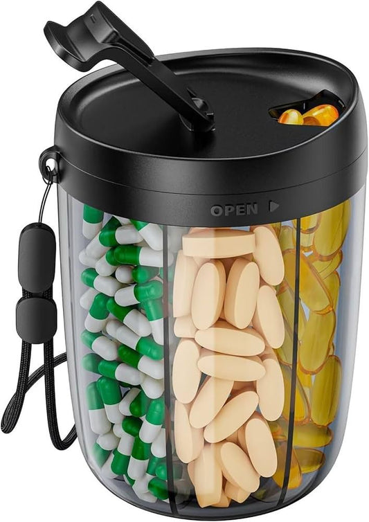 Portable Pill & Capsule Organizer