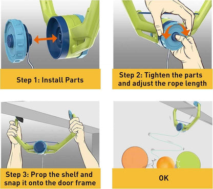 Indoor Hanging Table Tennis Training Paddle Set for Kids
