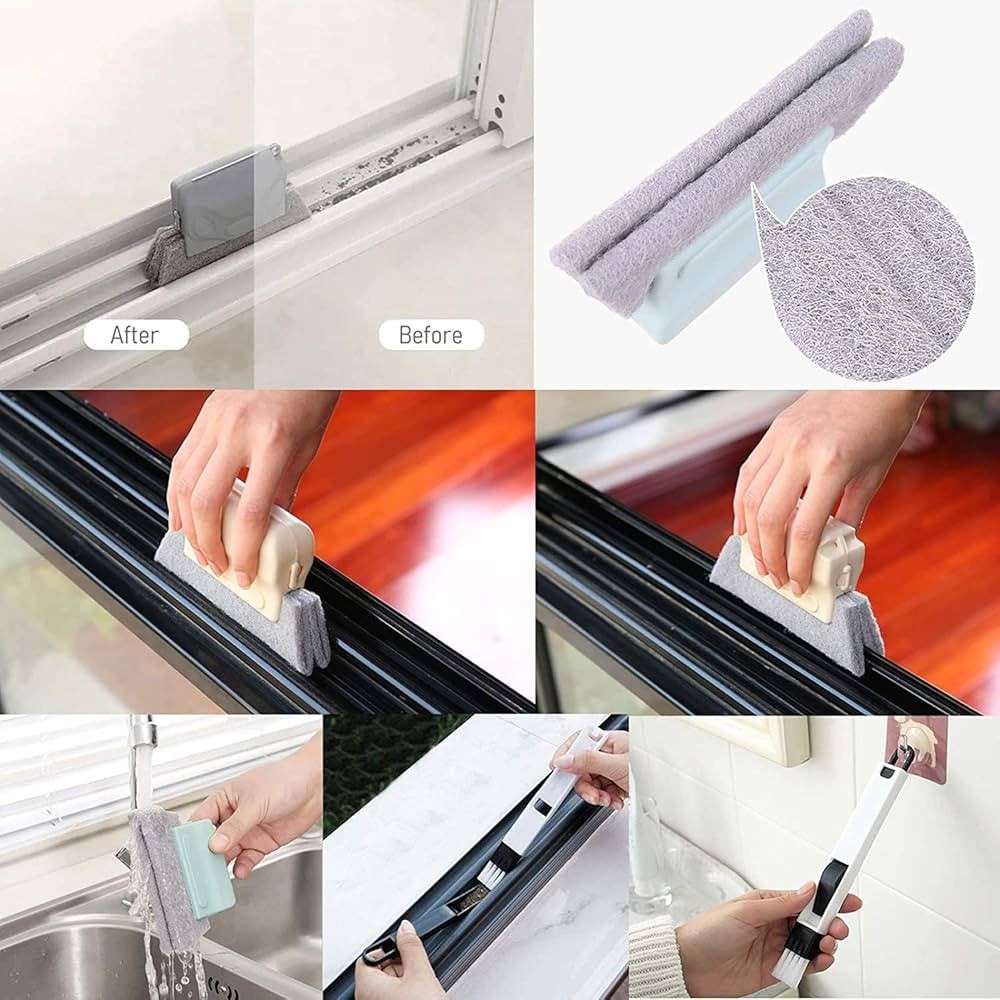 Set of 2 Multi-Purpose Gap Cleaning Brush (2 pcs mix colors)
