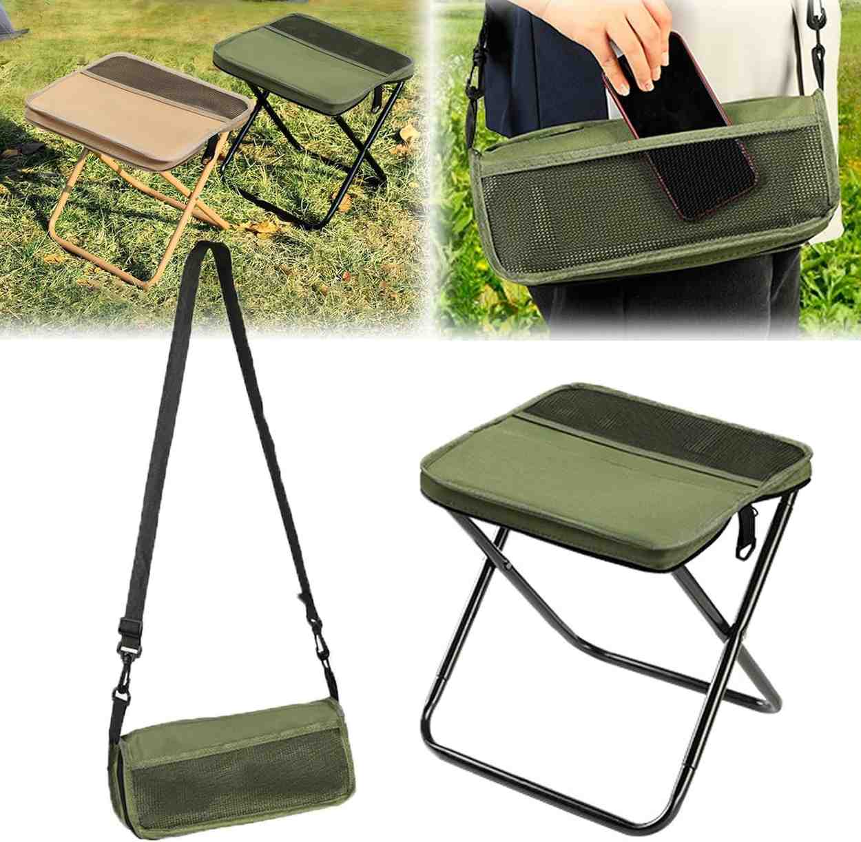 Portable Folding Stool for Camping & Hiking