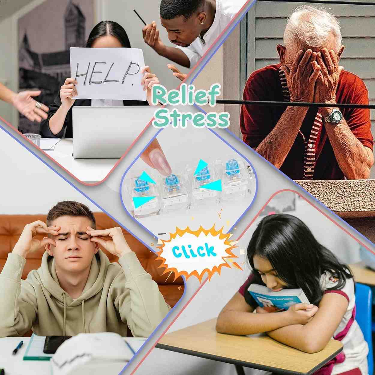 Keyboard Keycap Keychain (Fidget Style)