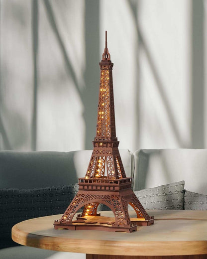 Eiffel Tower 3D Wooden Puzzle Night Light