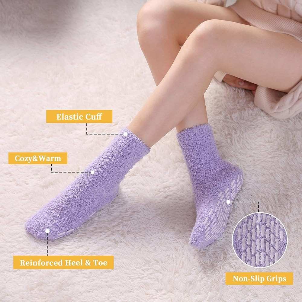 Cozy Fluffy Grip Socks
